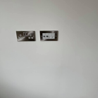 Sockets by Electrician for New Build
